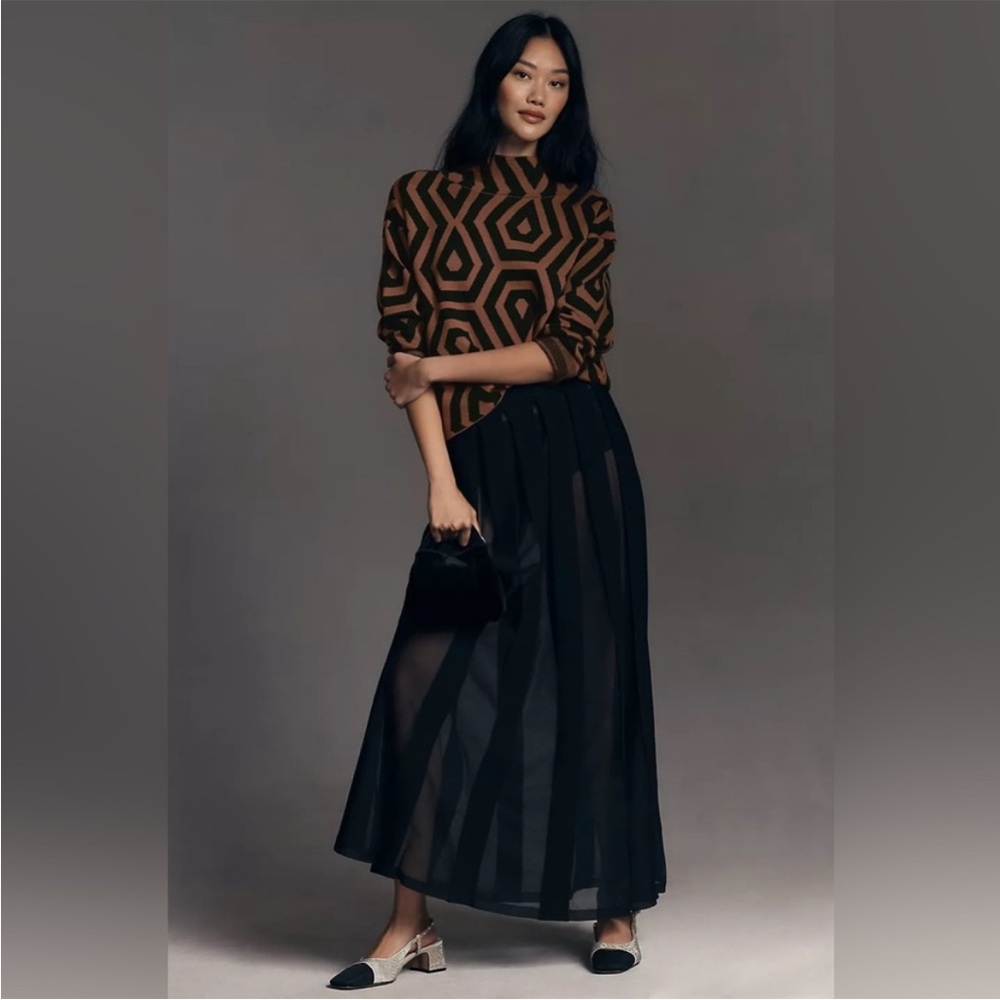 Maeve Anthropologie Carys Mock Neck Sweater